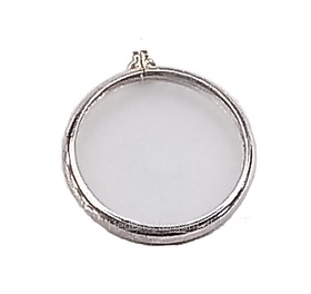 medaljon ø35 mm farve sølv